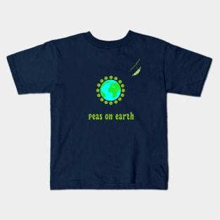 Peas on earth (and in space!) Kids T-Shirt